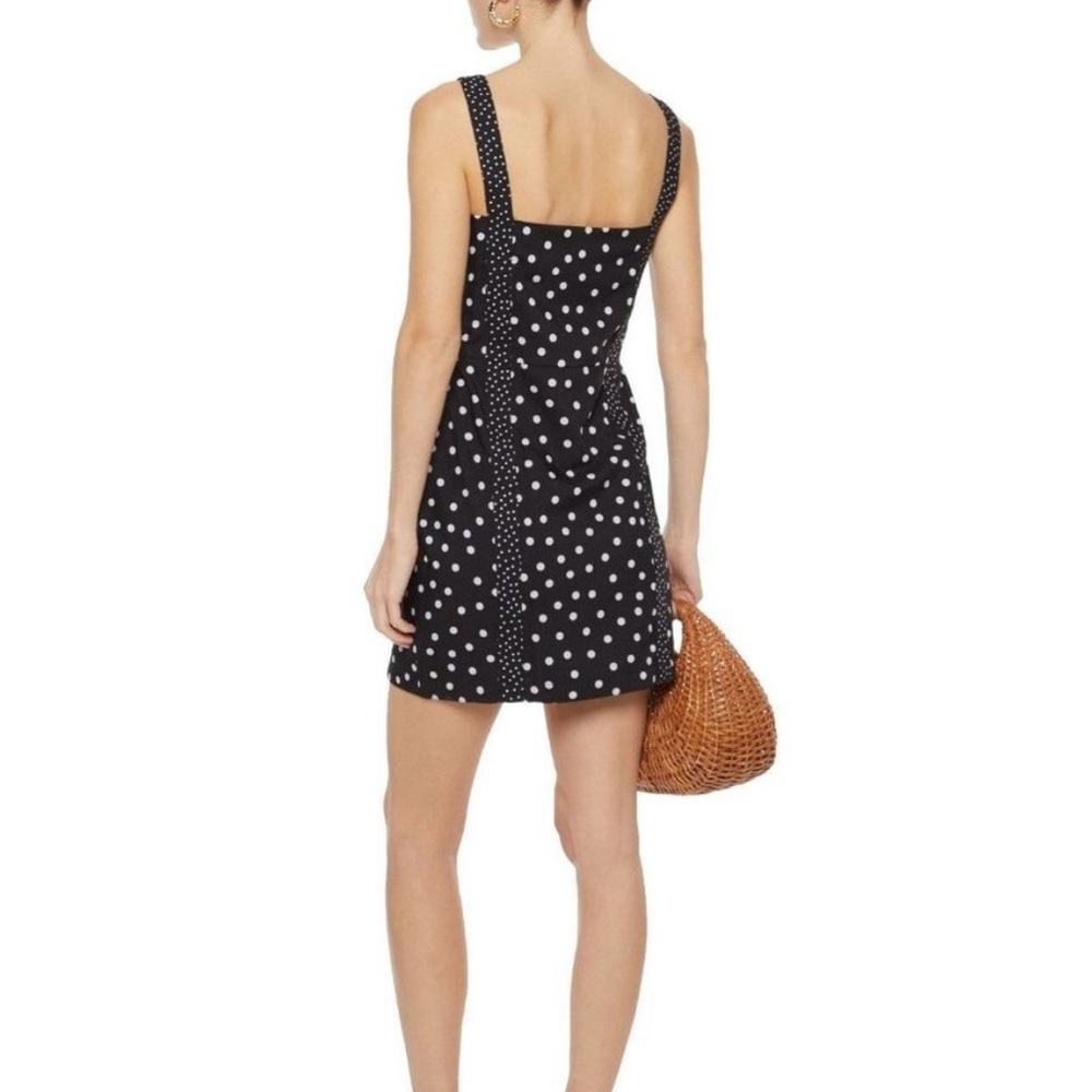 Solid & Striped Black Polka Dot Mini Dress Size Xs - image 2